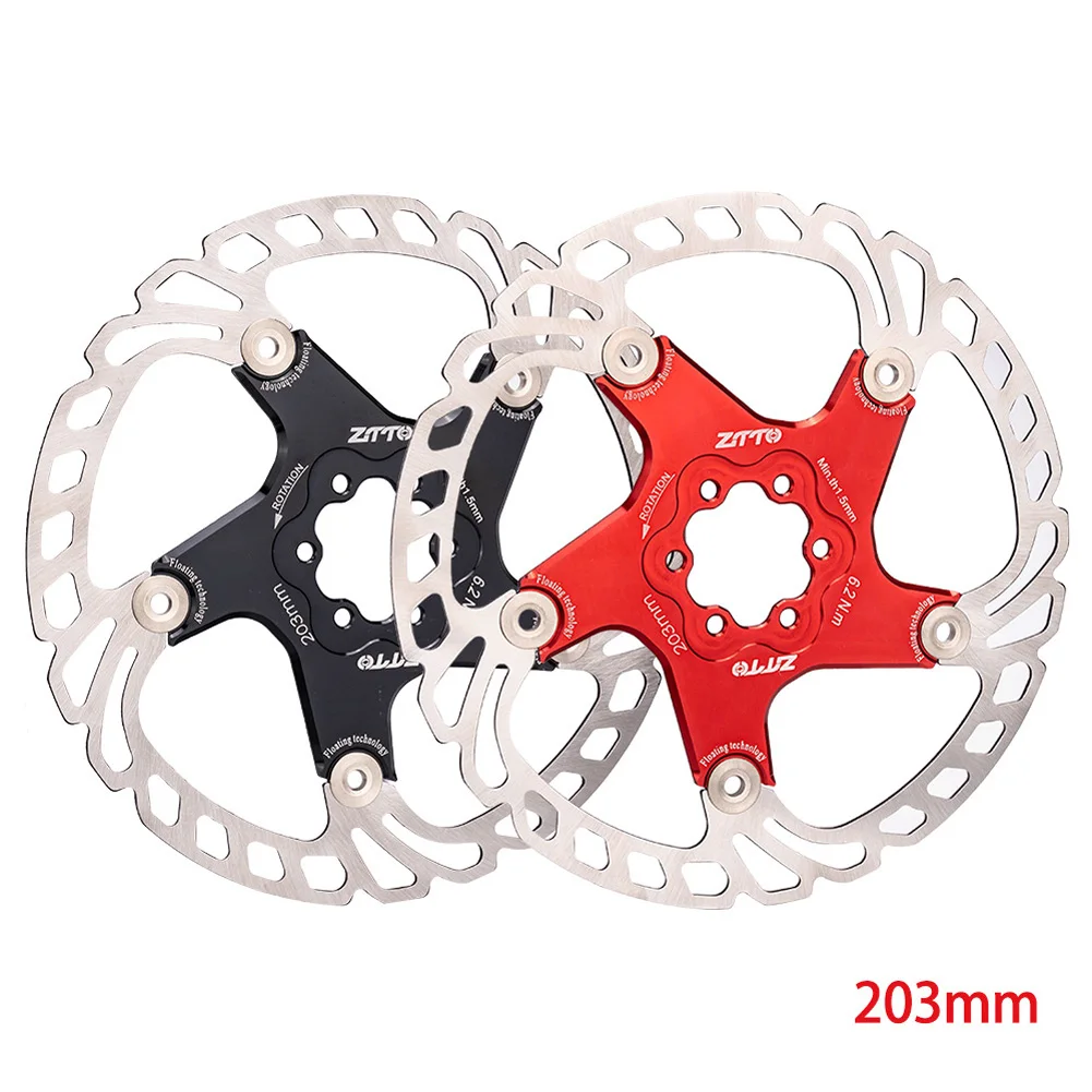 

MTB Bike Cooling Disc Brake Floating Pads 140/160/180/203mm Bicycle Rotor Bicycle Stainless Steel Cool Down Bicycle Rotor
