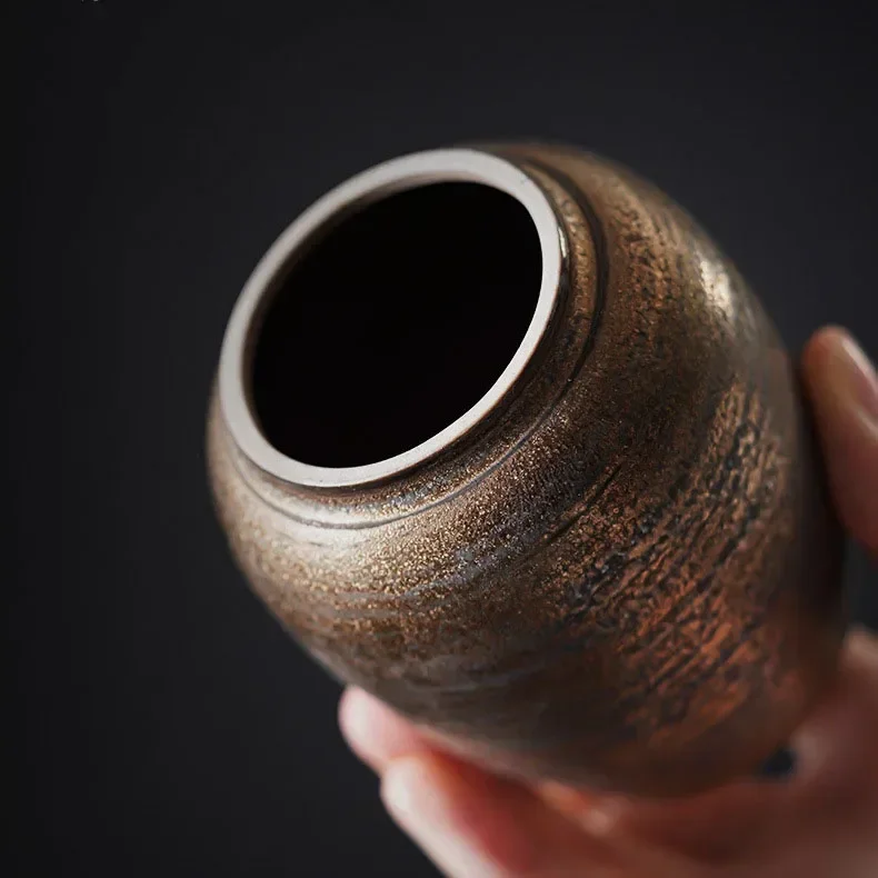 Чайник керамический позолоченный в стиле ретро маленький органайзер для