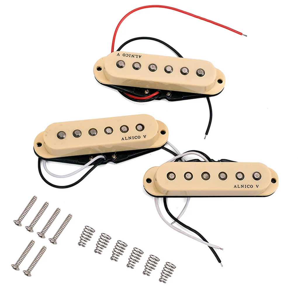 

3 Pieces ABS Sound Pickup Professional Portable Single Coil Pick-up Upgrading Electric Guitar Part Supplies Musical Instruments