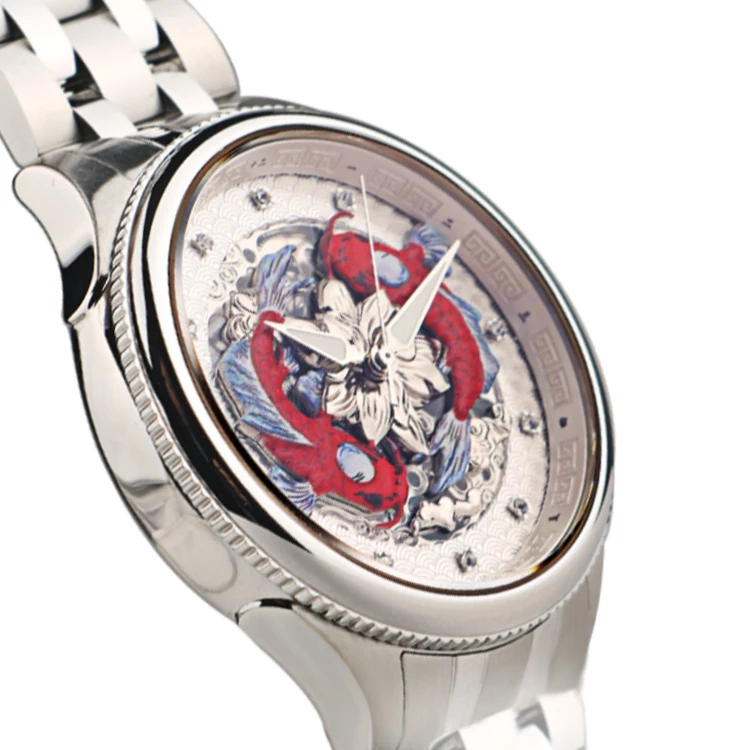 SanYuan полностью автоматические механические наручные часы мужские из нержавеющей