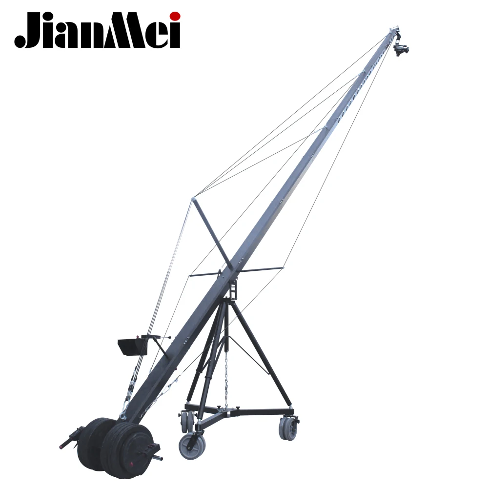 

Jianmei movie camera professional camera crane 15m with jib camera crane pane moter