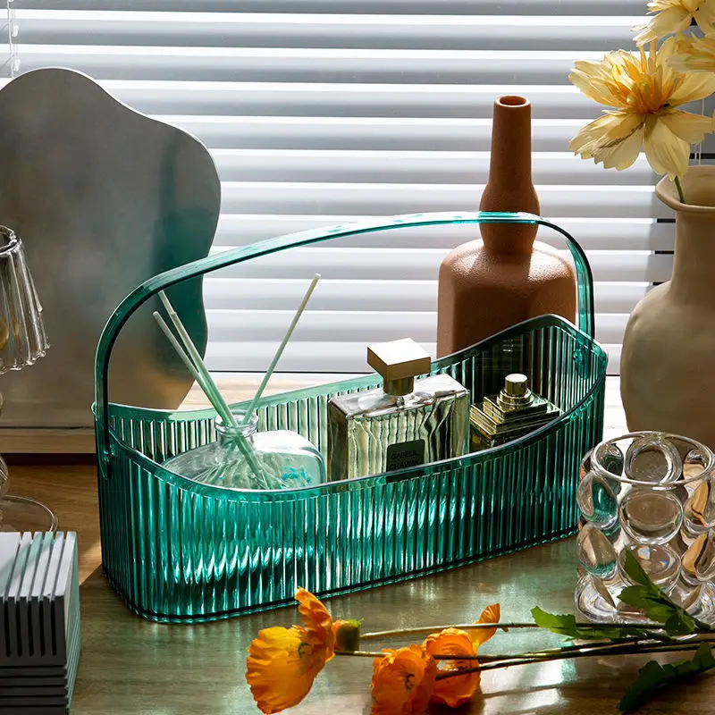 

Cosmetic Storage Basket Nordic Perfume Aromatherapy Jewelry Tray Household Fruit Bowl Table Decoration Luxury Bath Baskets