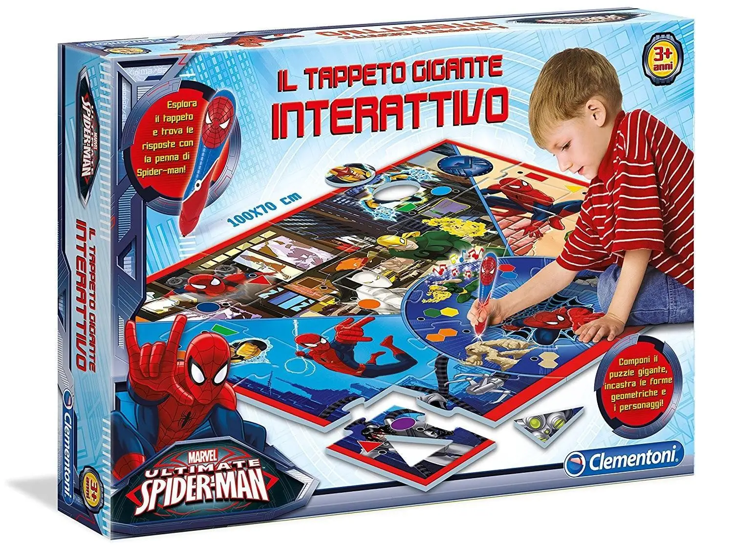 Гигантский интерактивный коврик CLEMENTONI SPIDERMAN ULTIMATE mat 13276|Коврики развивающие| |