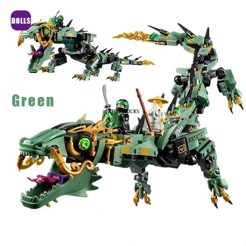 

592 шт., Детский конструктор «летающий дракон»