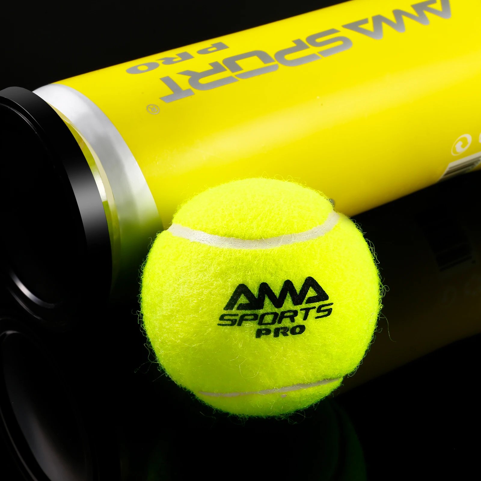 

AMASPORT Tennis Ball Competition Training Ball 2.5 inch 3-Pack Good Bounce Tennis Practice Sports Accessories