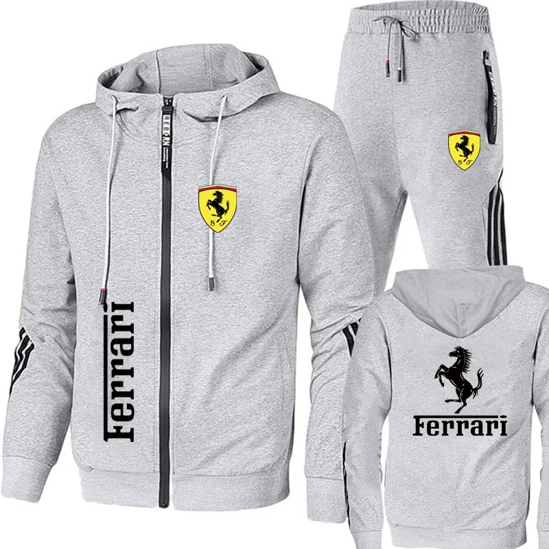 Formula One No.16 Racer Leclerc Autumn Oversized Hoodies Sweatshirt Tracksuit Women/Men's Sets Clothes+Trousers Car Fan Clothing