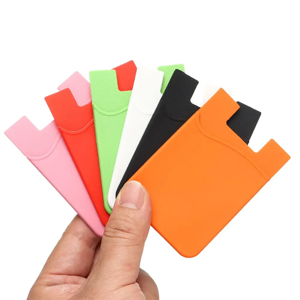 

Adhesive Sticker Women Men Business Credit Pocket Wallet Case Cell Phone Holder ID Card Holder