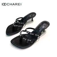 2022 new summer italian counter flat bottom slippers full of personality the same womens shoes for big stars high quality