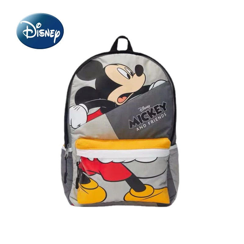 

Новый стиль детский рюкзак Disney с Микки, милый детский школьный рюкзак с героями мультфильмов, высококачественный модный роскошный брендовы...