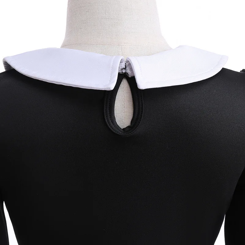 Черный костюм платье для девочек детские Семейные костюмы малышей Хэллоуина