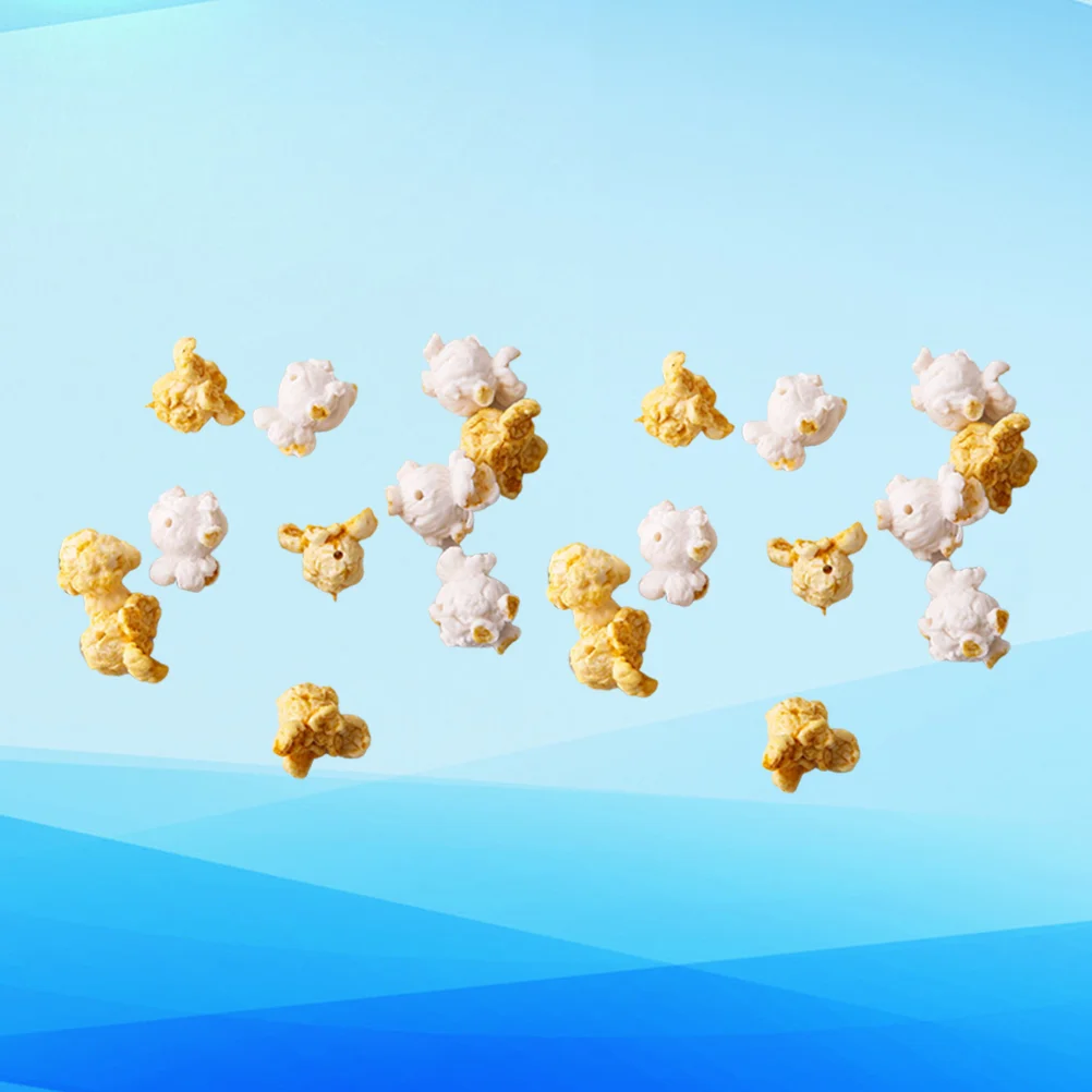 

Popcorn Resin Artificial Flatback Decor Landscape Charms Party Diy Fake Accessory Scrapbooking Garland Themed String Favor Beads