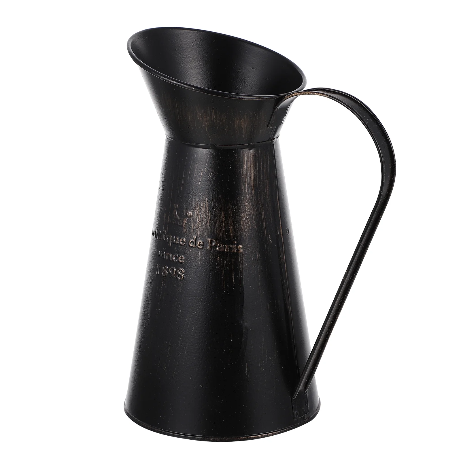 

Vase Flower Jug Metal Farmhouse Bucket Pitcher Shabby Decor Rustic Vases Galvanized Vintage Chic Can French Pot Bouquet