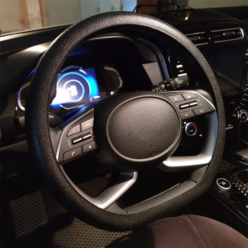 

Silicone Car Steering Wheel Cover For Hyundai Elantra Kona Nexo Tucson Santa Fe Ioniq Veloster Venue Accent Palisade Sonata etc.