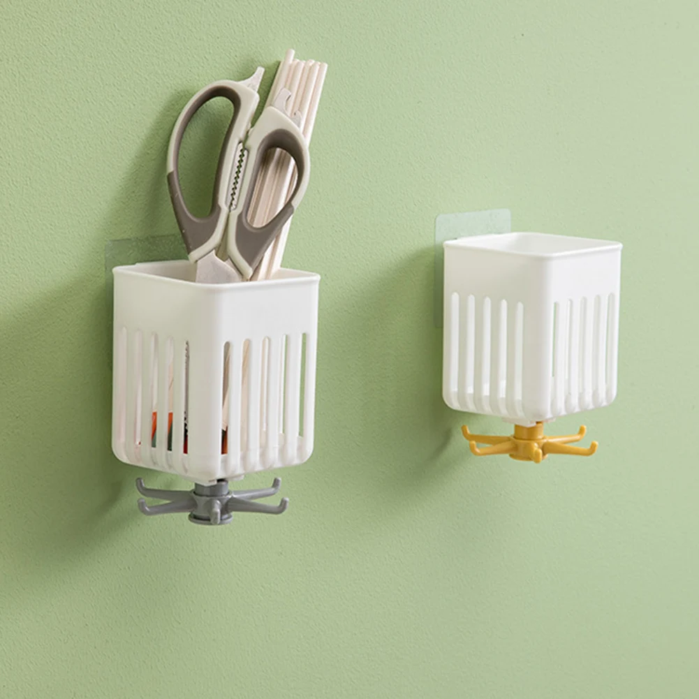 

Adhesive Multicolor Wall Hook Wall Mounted 360° Rotating Coat Hanger For Small Items