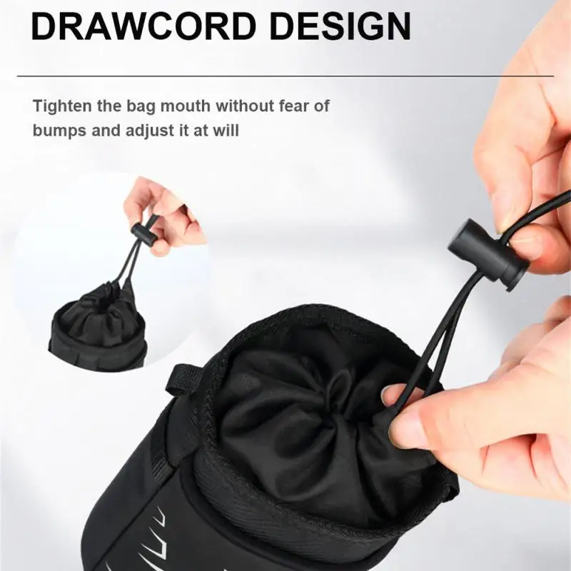 

Cold Bicycle Water Bottle Bag Sling Backpack Polyester Shoulder Strap Hiking Backpack Cycling Equipment Removable Hanging Sack