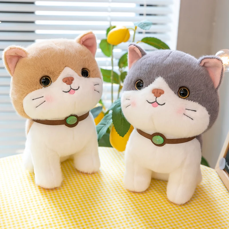 

25cm Cute Soft Cat Plush Toys Office Nap Pillow Home Comfort Cushion Child Decor Christmas Gift Cotton Doll