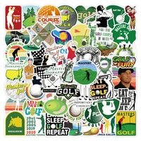 50pcs new golf stickers for notebooks adesivos scrapbook stationery kscraft sport sticker craft supplies scrapbooking material