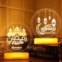ftoyin 2022 3d led ramadan lamp eid mubarak decor for home bedroom decoration muslim holiday mood light islamic eid party gift