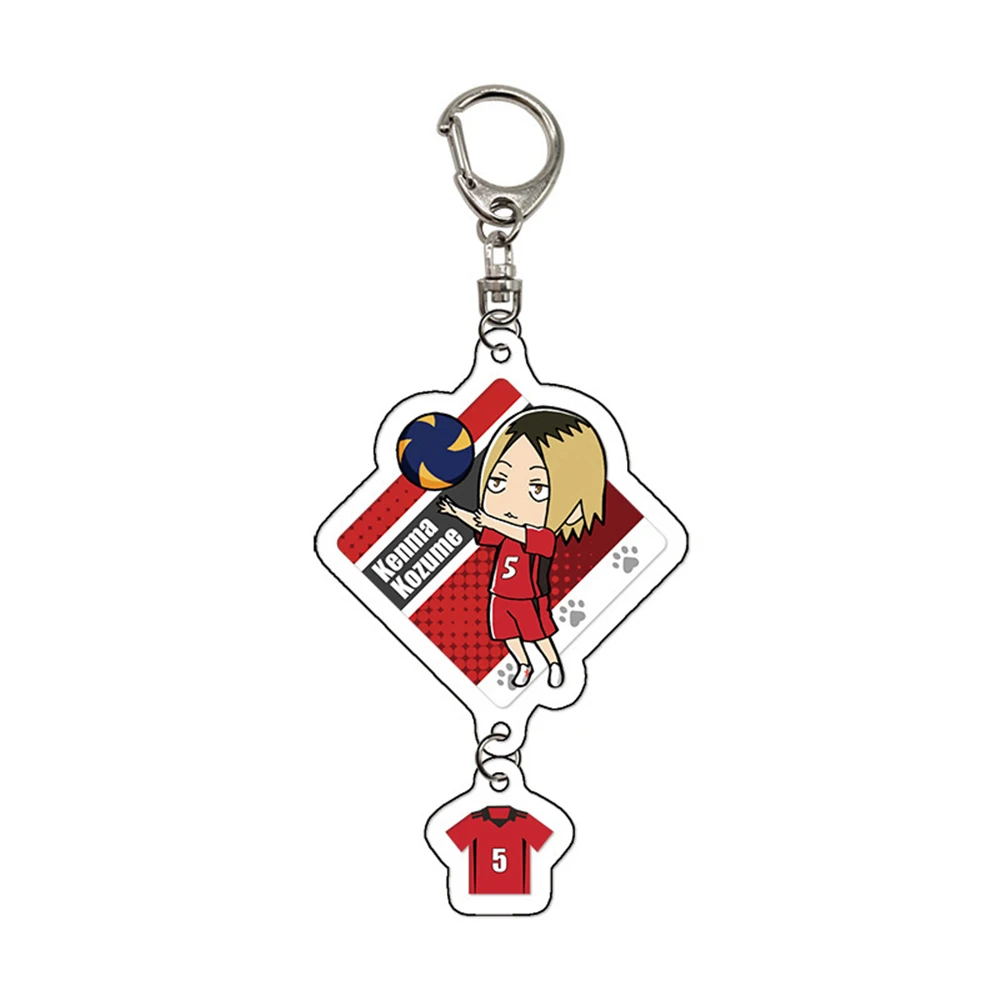 Аниме Хайкю!! Hinata Shoyo Yu Nishinoya Korai Hoshiumi Косплей Костюм акриловый брелок для ключей