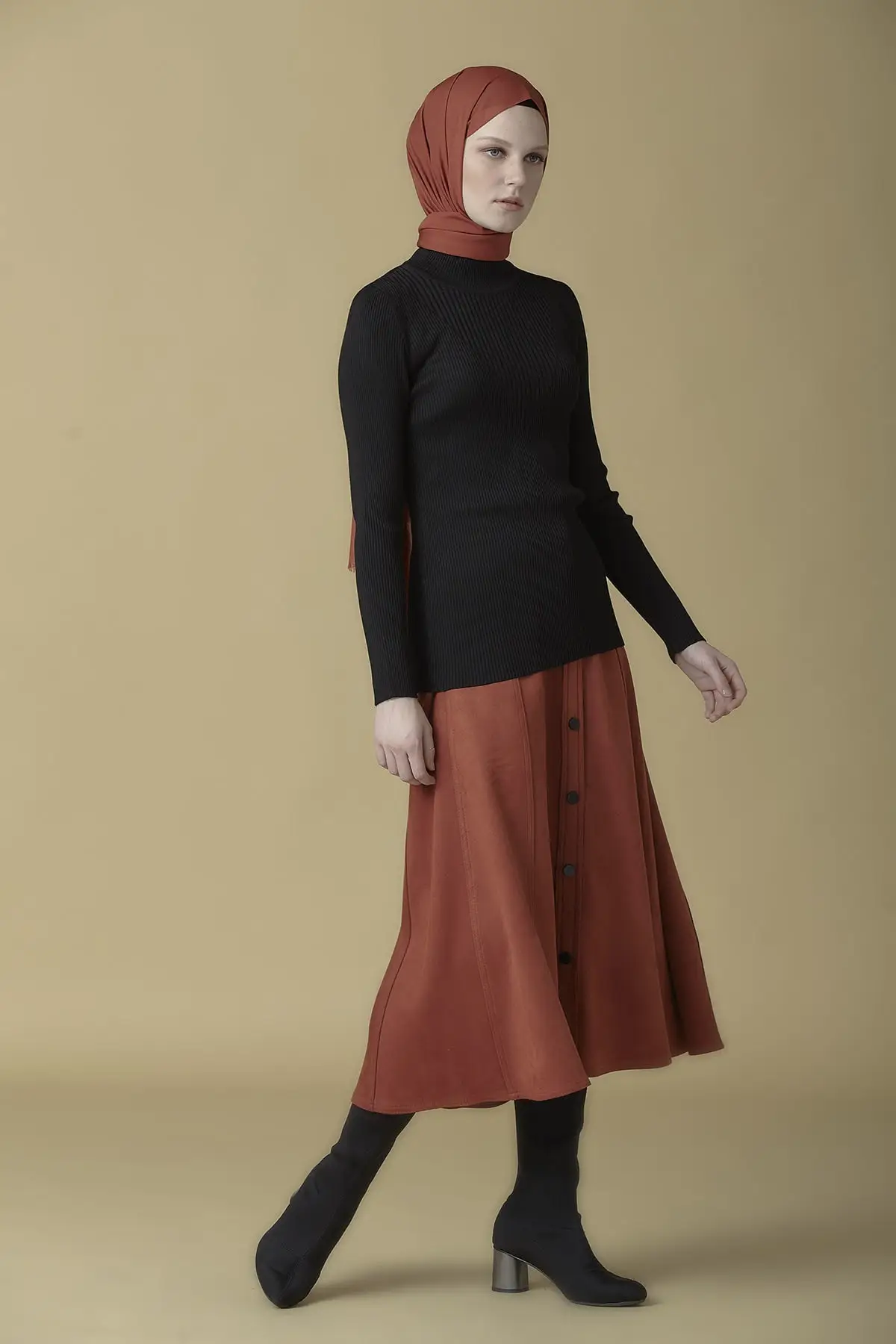 

Women Black Sweater Women Muslim Sweater