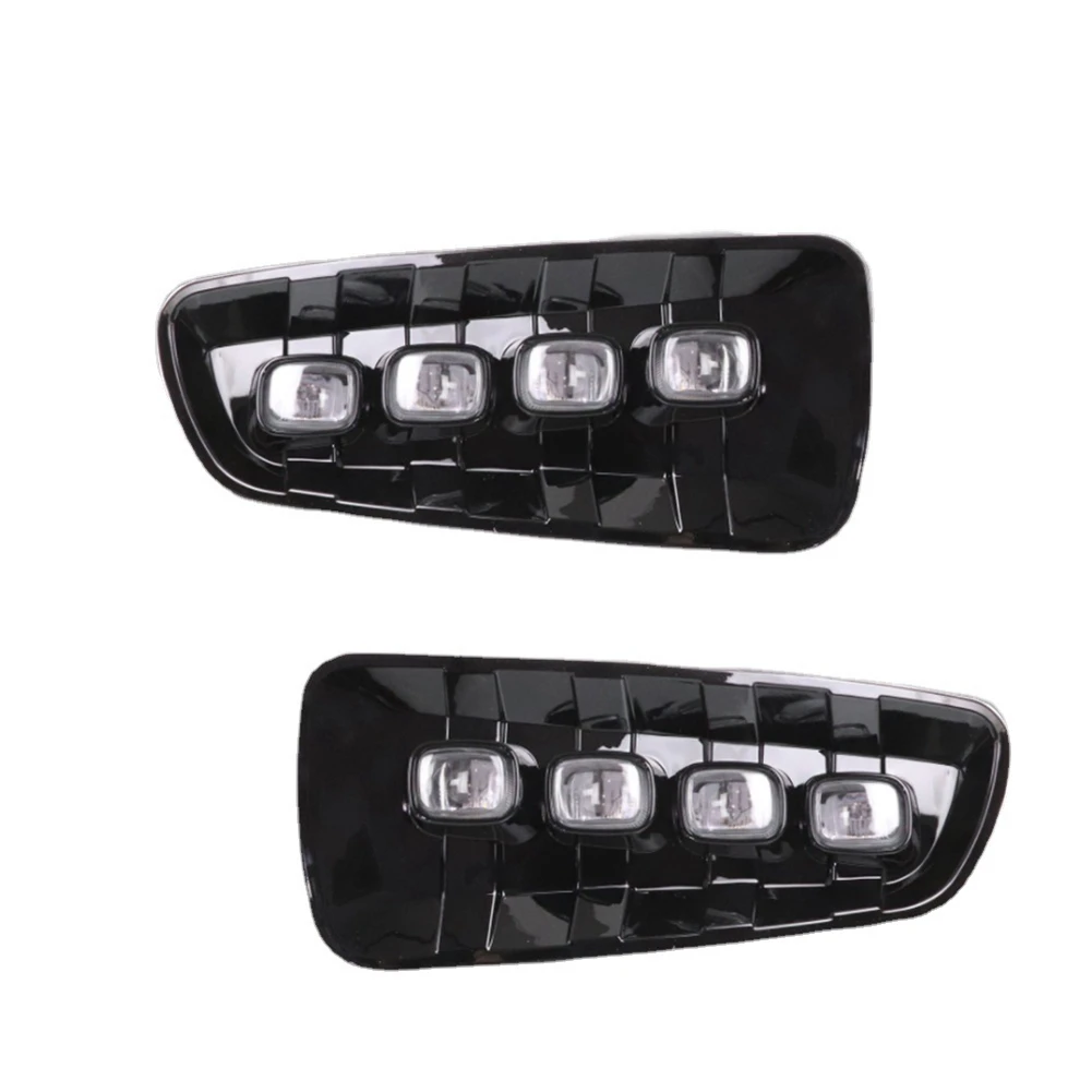 

1Pair DRL LED Daytime Running Lights with Turn Signal Yellow Fog Lamp for Ford Raptor SVT F150 2009-2014