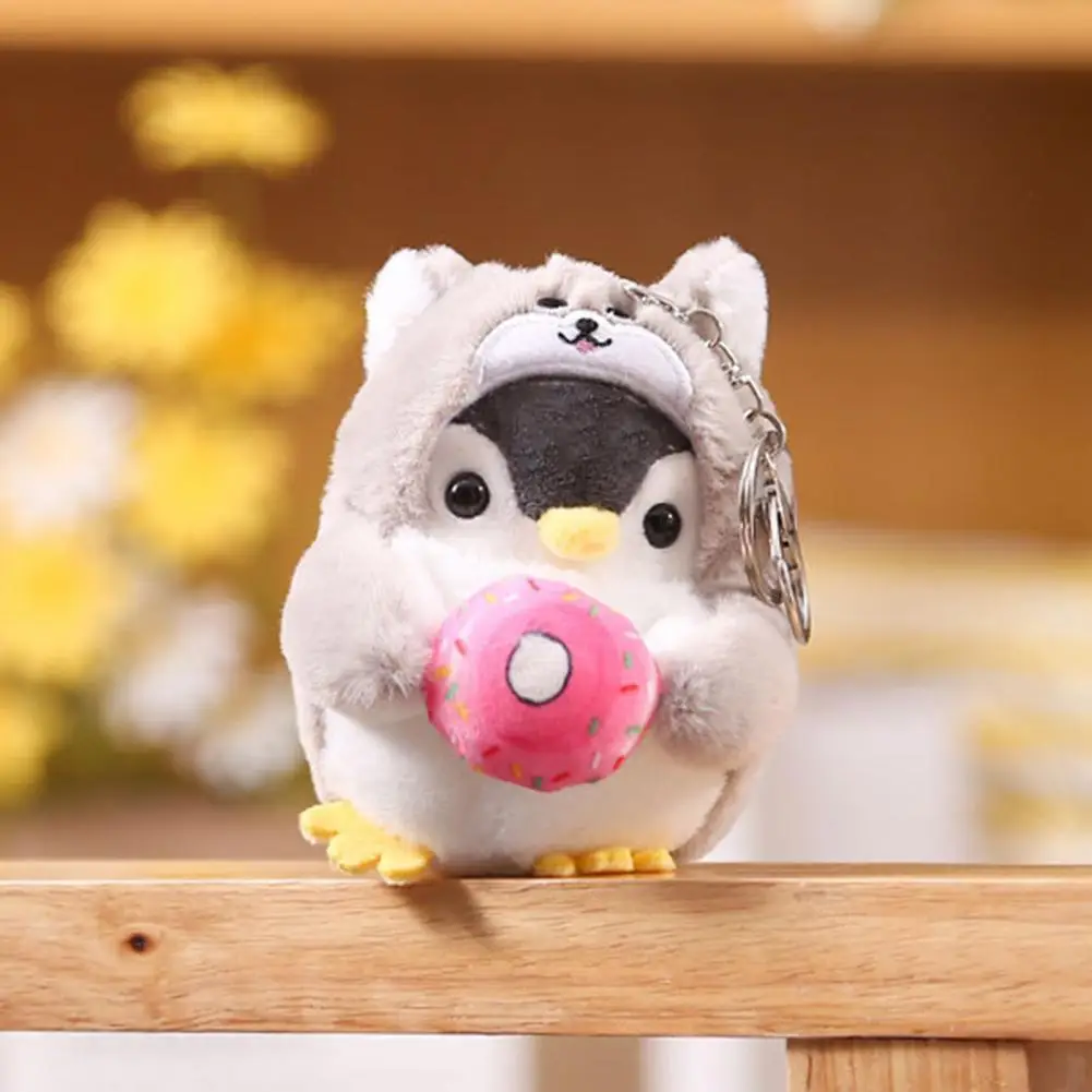 

10cm Decorative Stuffed Animal Plush Penguin Doll Pendant Doll Keychain Hanging Ornament Portable