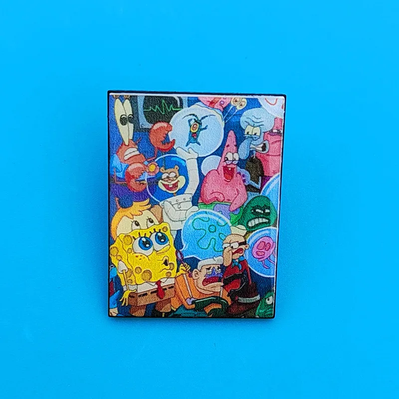 

XM-funny Cute cartoon cartoon brooch metal badge bag clothes pin fashion all kinds of accessories personality accessories