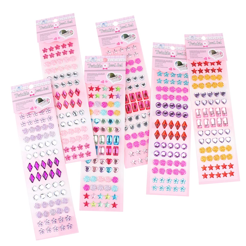 

Self Adhesive Acrylic Crystal Rhinestone Diamond Stickers Tape Roll For Kids Handmade Diy Material Album Notebook Decoration New