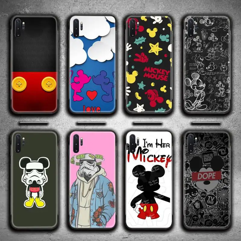 

Cartoon Vintage Mickey Mouse Star Wars Phone Case For Samsung Galaxy Note20 ultra 7 8 9 10 Plus lite M51 M21 M31S J8 2018 Prime