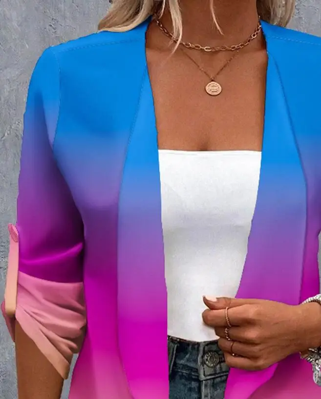 Рисунок 2 - Женское летнее Радужное пальто с длинным рукавом