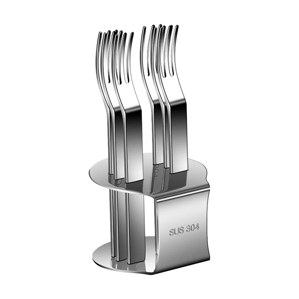

Fruit Fork Portable Forks Creative Food Picks Gourmet Cheese Christmas Party Sticks 304 Stainless Steel Dessert