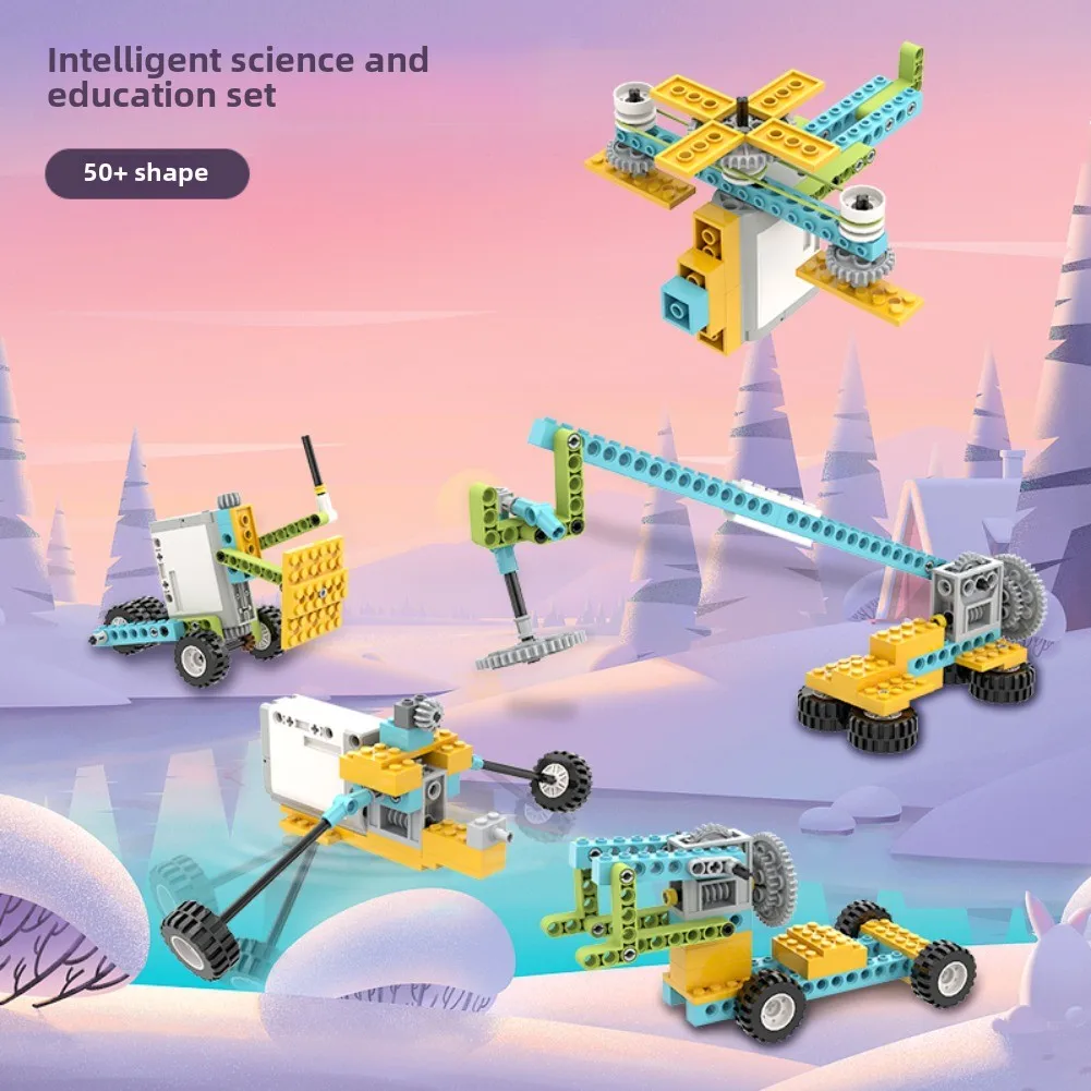 107 шт. 50 в 1 электрические строительные блоки робота STEM EM16 научный и