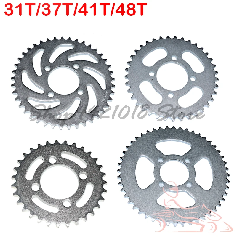 

420/428 Chains 31T/37T/41T/48T 52mm rear Chain sprocket for Chinese ATV Quad Pit Dirt Bike Motorcycle Motor Moped