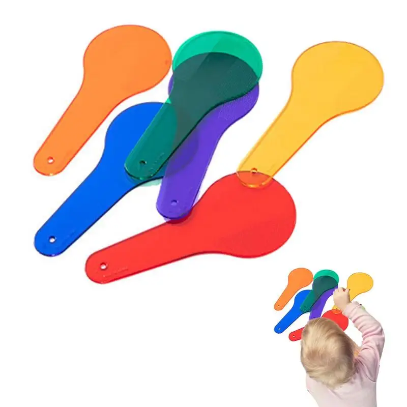 

Color Paddles Educational Preschool Color Paddles Color Filter Paper Color Learning For Toddlers Kindergarten Scientific Inquiry