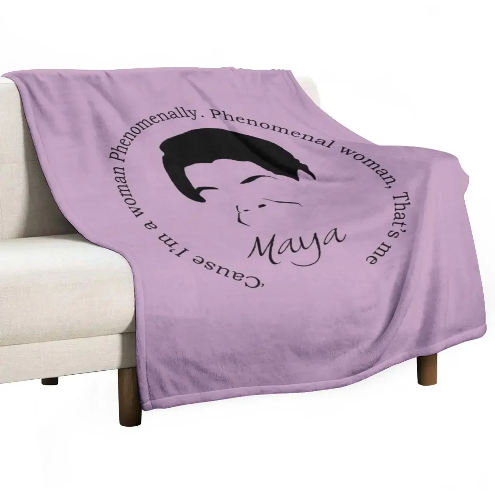Одеяло с цитатой Maya Angelou декоративные диваны термоодеяла
