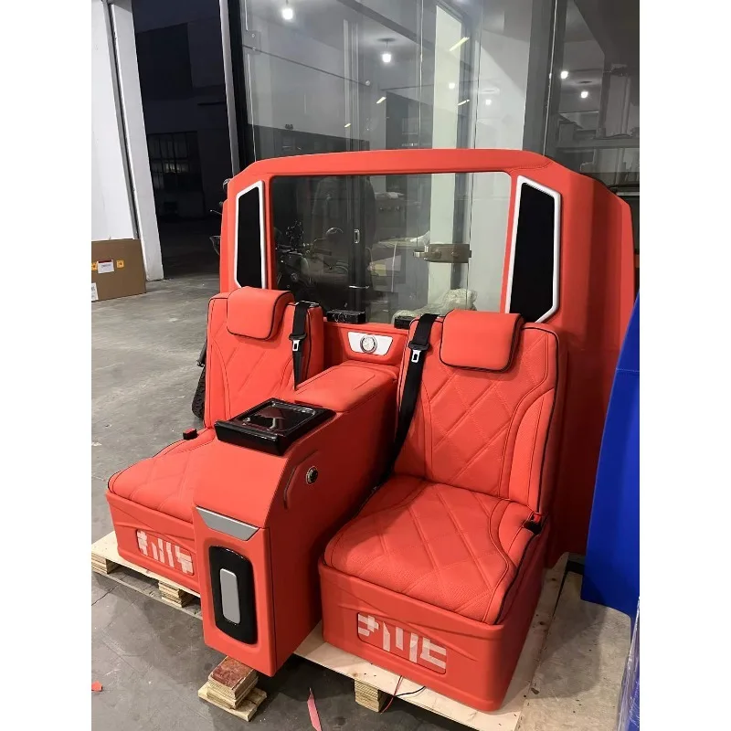 Фото Vito Metris Vclass W447 Комплект обновления всего салона из искусственной кожи, модифицированная перегородка заднего сиденья автомобиля, сиденья для холодильника, телевизора, роскошный пол №5