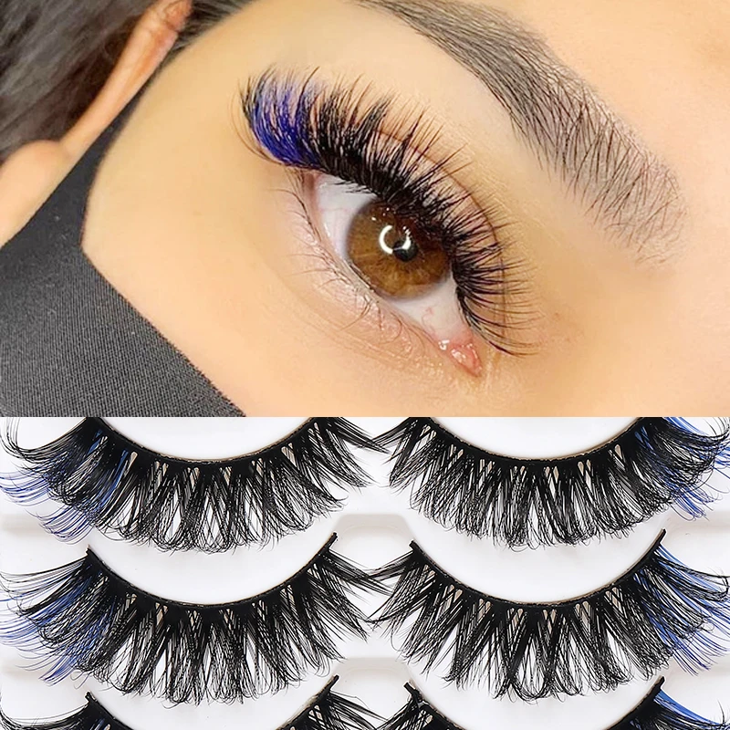 Ed Lash Newest Dd Natural Long Colorful Eyelashes Party For 