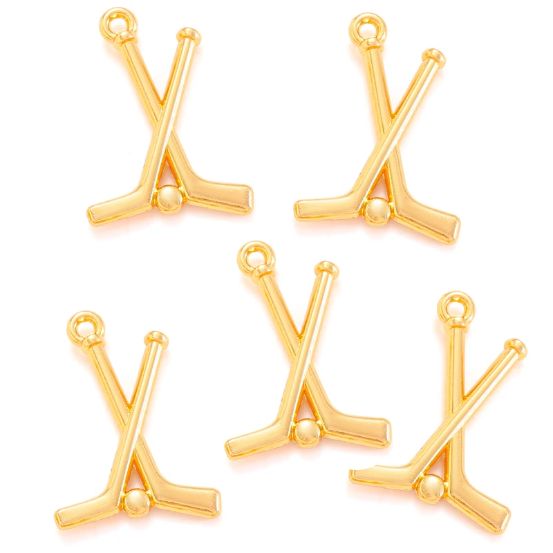 10 шт. подвеска в виде хоккейного шара для ожерелья браслета подвески самодельные