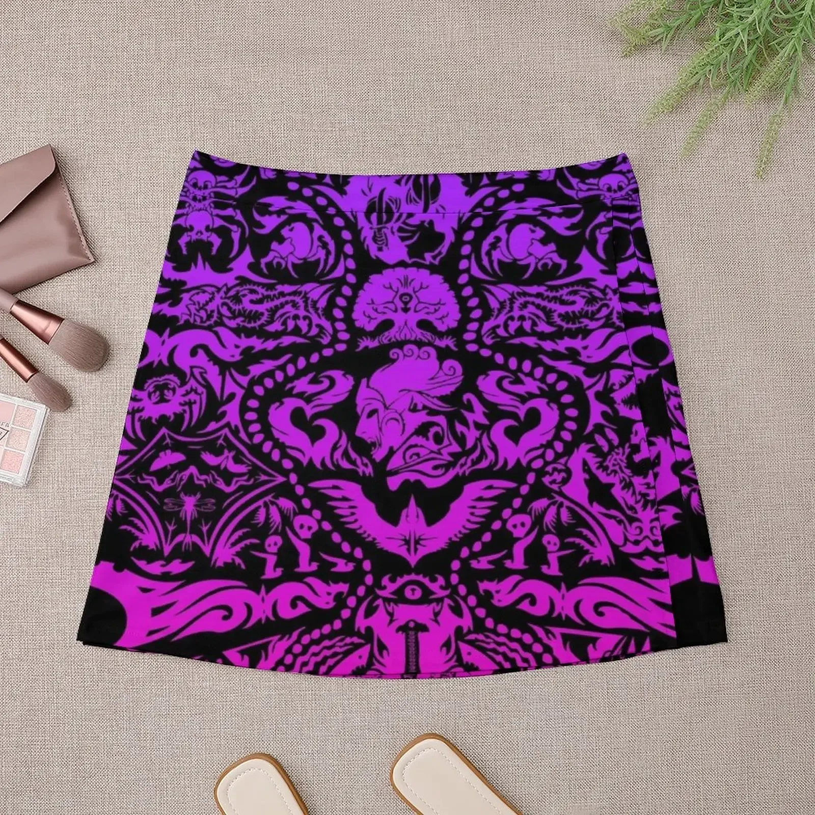 Warrior Tatau (версия Blood Dragon) Мини-юбка наряд для ночного клуба юбка