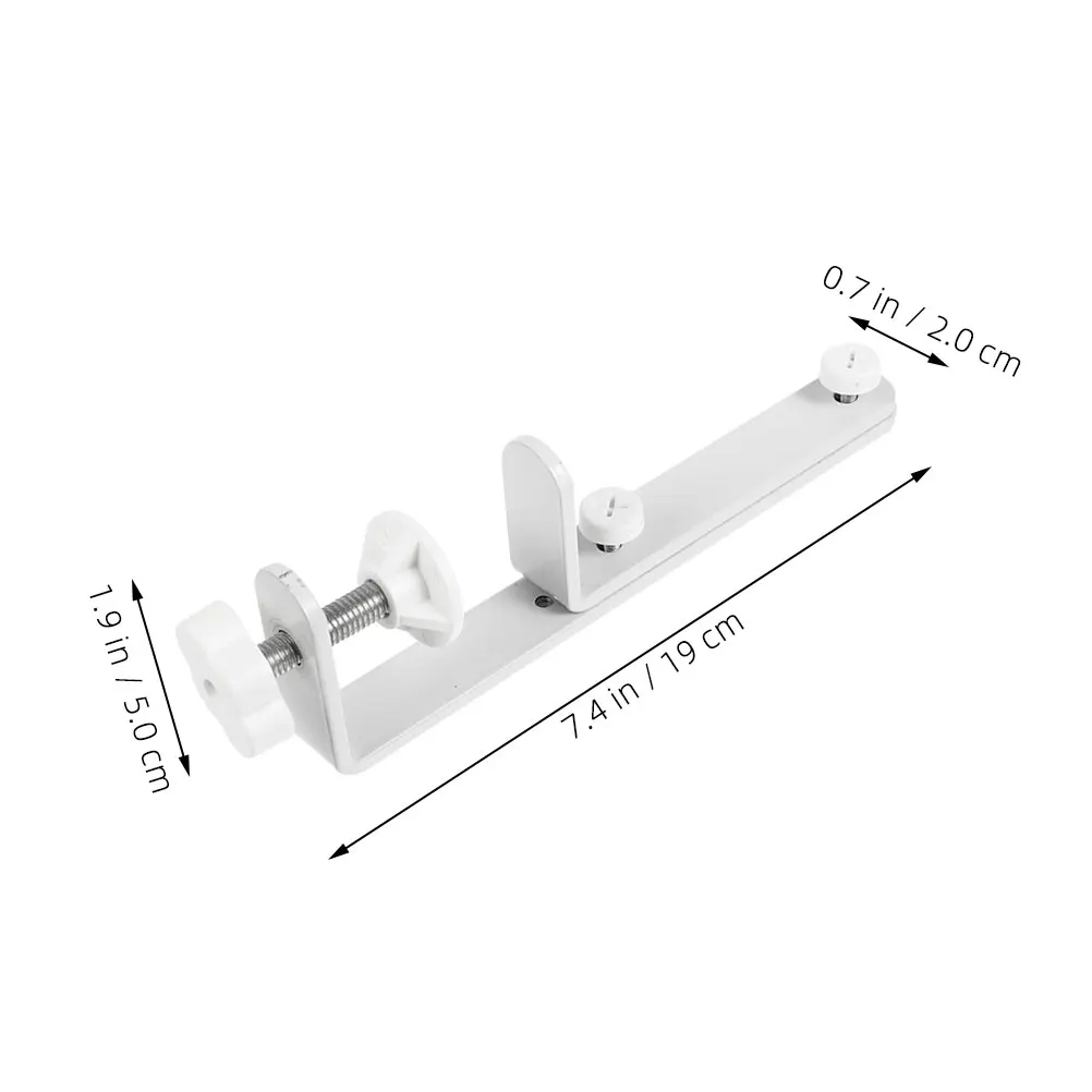 

2 шт., белые настольные кронштейны для перфорированной доски, прочный железный материал, простая установка, настольная стойка для хранения, офисный органайзер