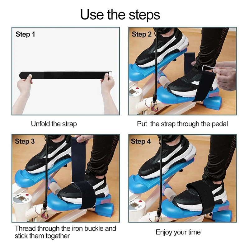 6 шт. регулируемые ремни для педалей тренажера эллиптических ног ремень педали