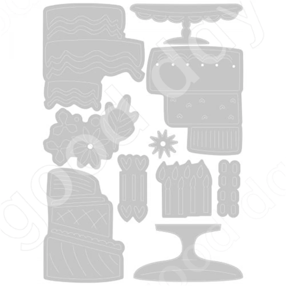 

2022 Easter,Build a Cake,metal Cutting Dies Scrapbooking Diy Decoration Craft Embossing