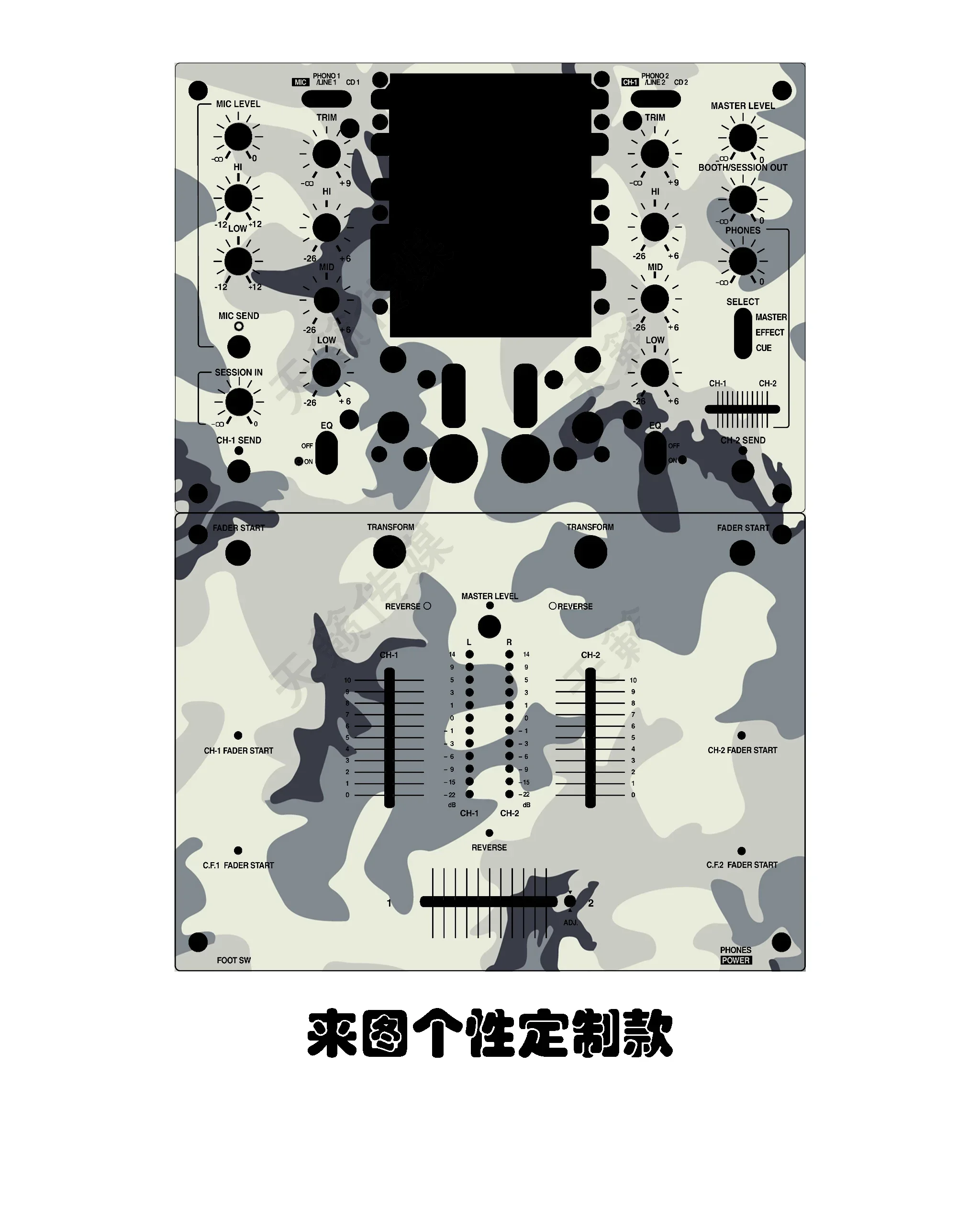 Защитная маска для панели микшера кожи DJM-909 персонализированная красочная