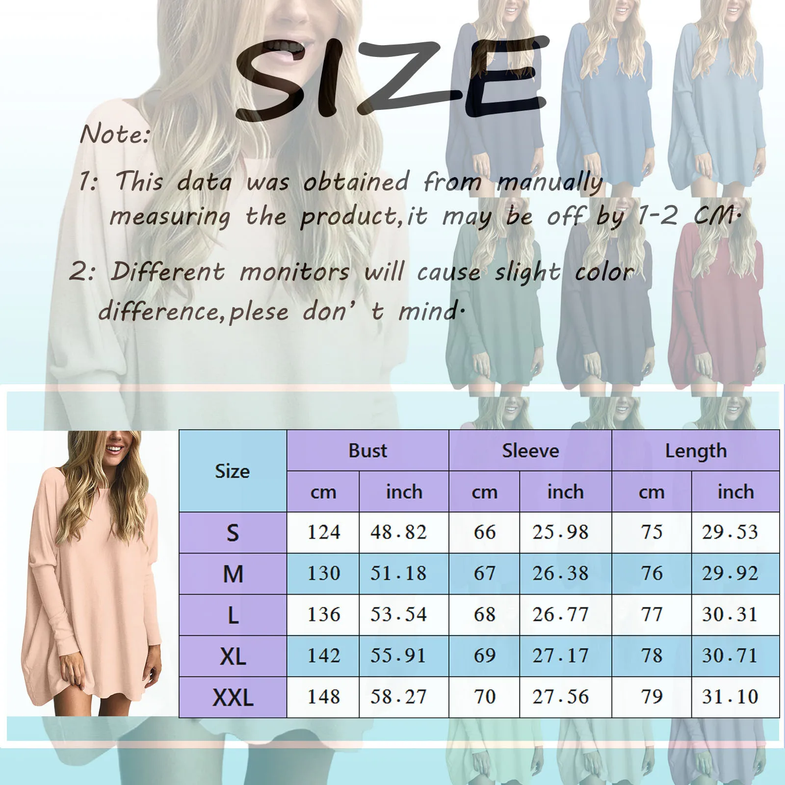 Autumn Oversized T Shirts For Women Tops To Wear With Leggings Solid Long Sleeve Fall Sweaters Pullover Tops Extra Large Women images - 6