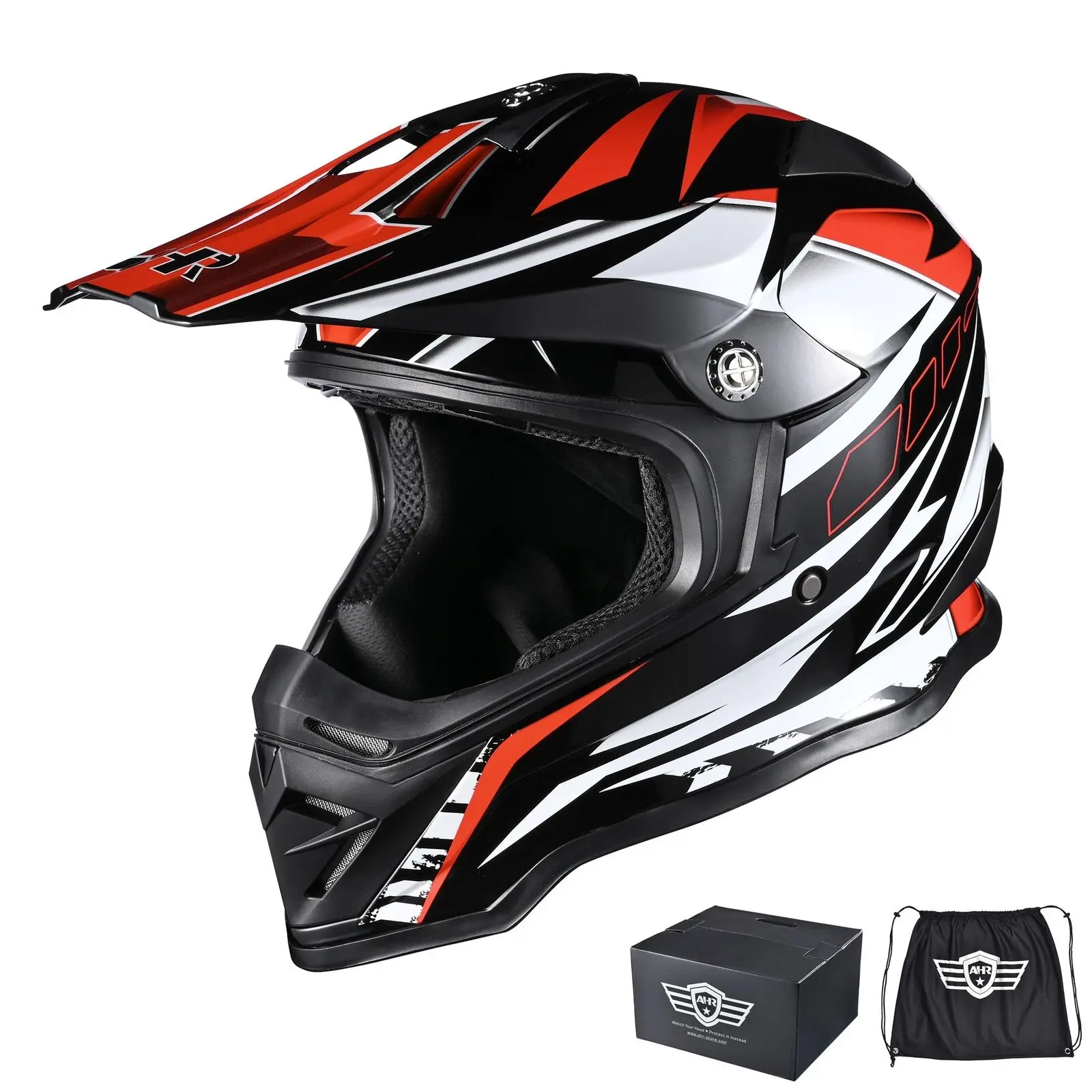

Ergonomic Design ABS Shell Helmet Streamlined Motorcycle Helmet XXL Size