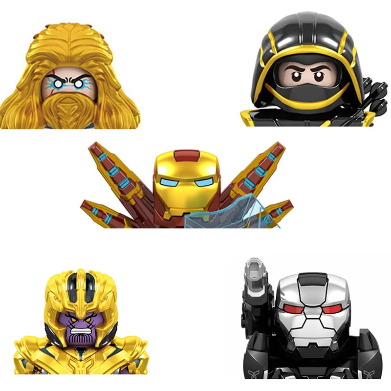 

1PCS Single Figures Head accessories Building Blocks toys children Series-140