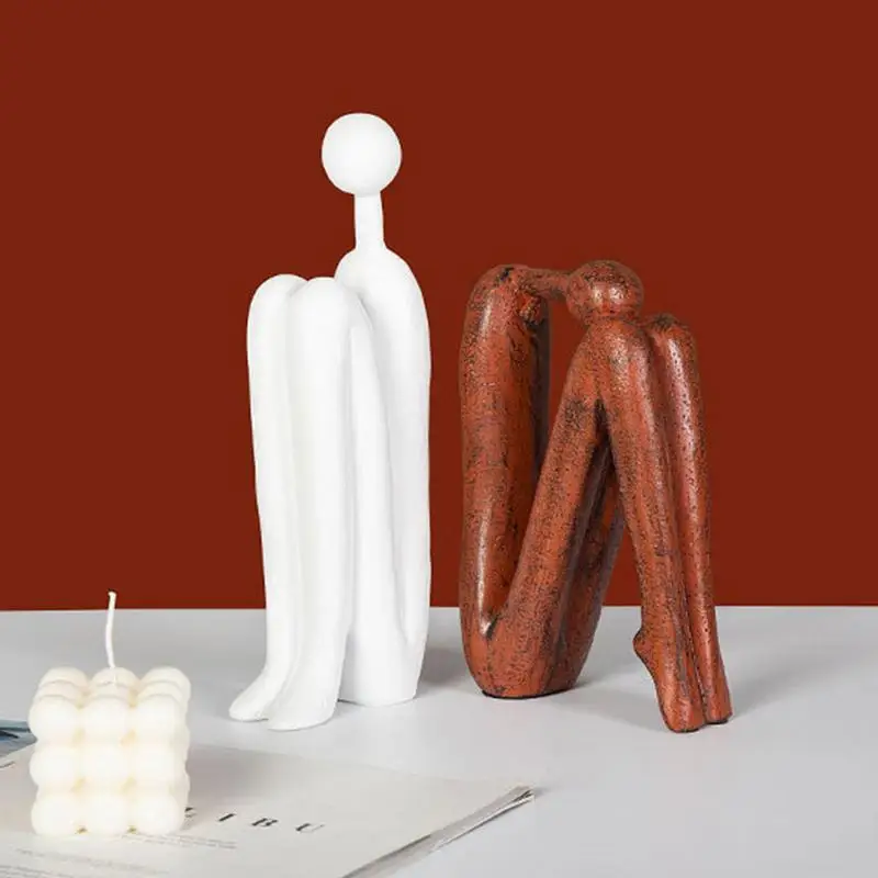 

Abstract Sculpture Desk Resin Figures Sculpture Modern Art Ornaments For Home Living Room Table Desk Decor