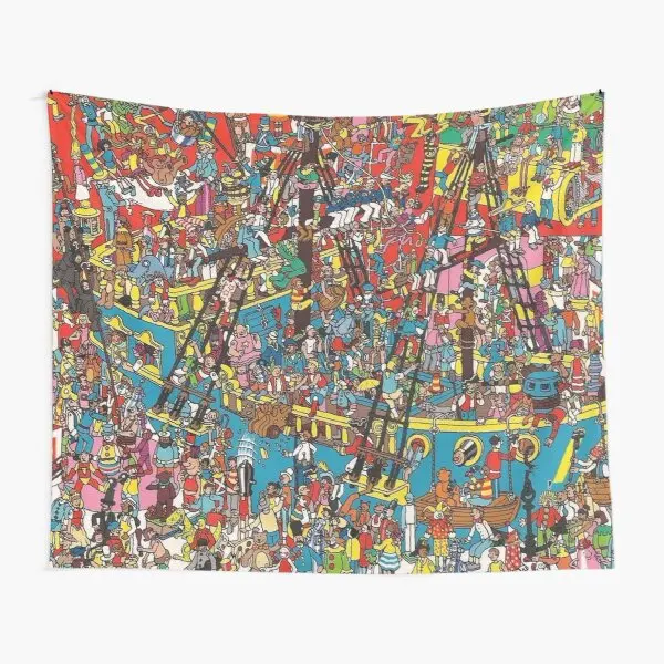 

Гобелен Wally Waldo Find Wally Waldo для книг, красивое украшение для гостиной, путешествий, настенное украшение, полотенце для йоги, коврик, домашний цв...