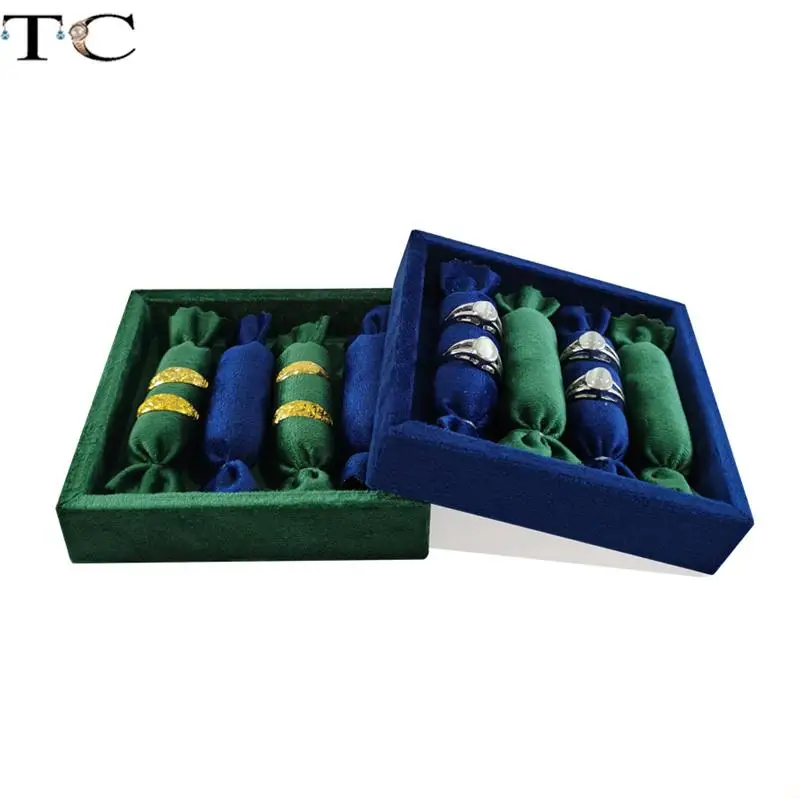 Вельветовая Подставка для хранения колец серег браслетов подвесок ожерелий