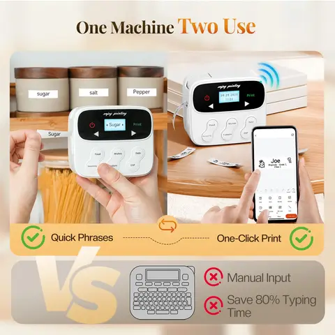 Phomemo F12 Портативный Бесчернильный Принтер Этикеток